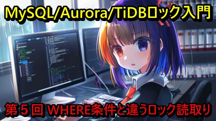 MySQL/Aurora/TiDBロック入門 – 第5回 WHERE 条件と違うロック読取り
